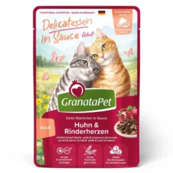 Granatapet>Futterfreund GranataPetKatze DeliCATessen Sauce Huhn+ Rinderherzen 100g