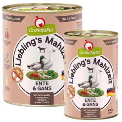 Granatapet>Futterfreund Granatapet Lieblingsmahlzeit Ente und Gans