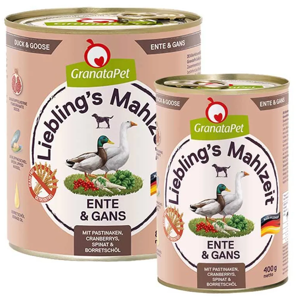 Granatapet>Futterfreund Granatapet Lieblingsmahlzeit Ente und Gans
