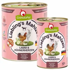 Granatapet>Futterfreund Granatapet Lieblingsmahlzeit Lamm und Hühnerherzen