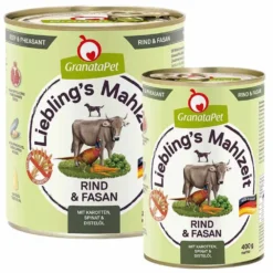 Granatapet>Futterfreund Granatapet Lieblingsmahlzeit Rind und Fasan