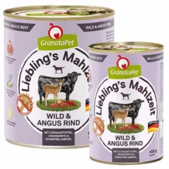 Granatapet>Futterfreund Granatapet Lieblingsmahlzeit Wild und Angus Rind