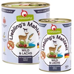 Granatapet>Futterfreund Granatapet Lieblingsmahlzeit Wild und Lachs