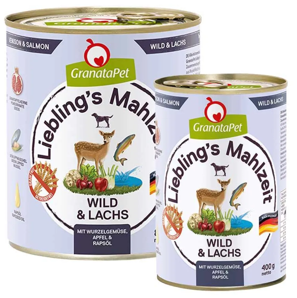 Granatapet>Futterfreund Granatapet Lieblingsmahlzeit Wild und Lachs