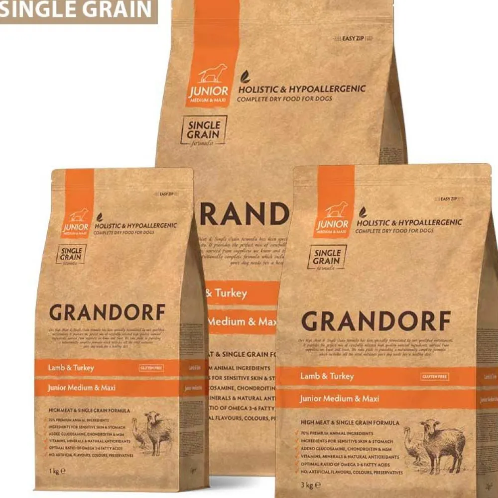 Grandorf>Futterfreund Grandorf Junior Medium-Maxi Lamm und Pute