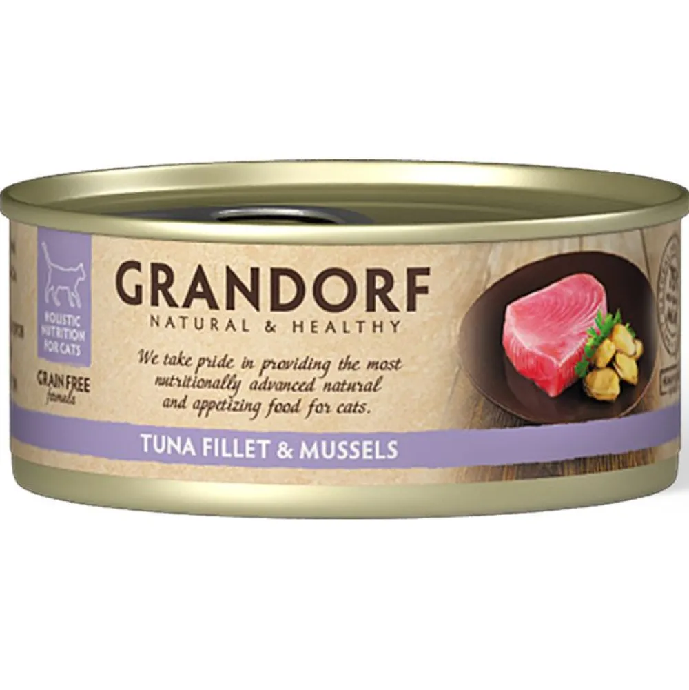 Grandorf>Futterfreund Grandorf Katze Dose Thunfischfilet + Muscheln 70g