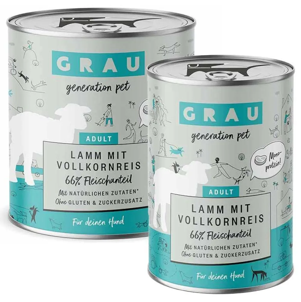 Grau>Futterfreund Grau Hund Adult Lamm mit Vollkornreis