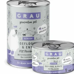 Grau>Futterfreund Grau Hund Senior Geflügel und Ente