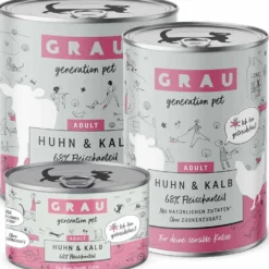 Grau>Futterfreund Grau Katze Adult Huhn und Kalb