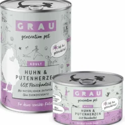 Grau>Futterfreund Grau Katze Adult Huhn und Putenherzen
