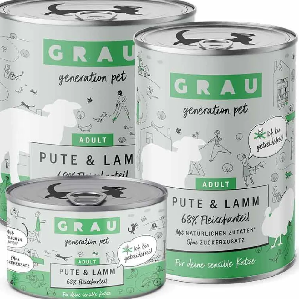 Grau>Futterfreund Grau Katze Adult Pute und Lamm