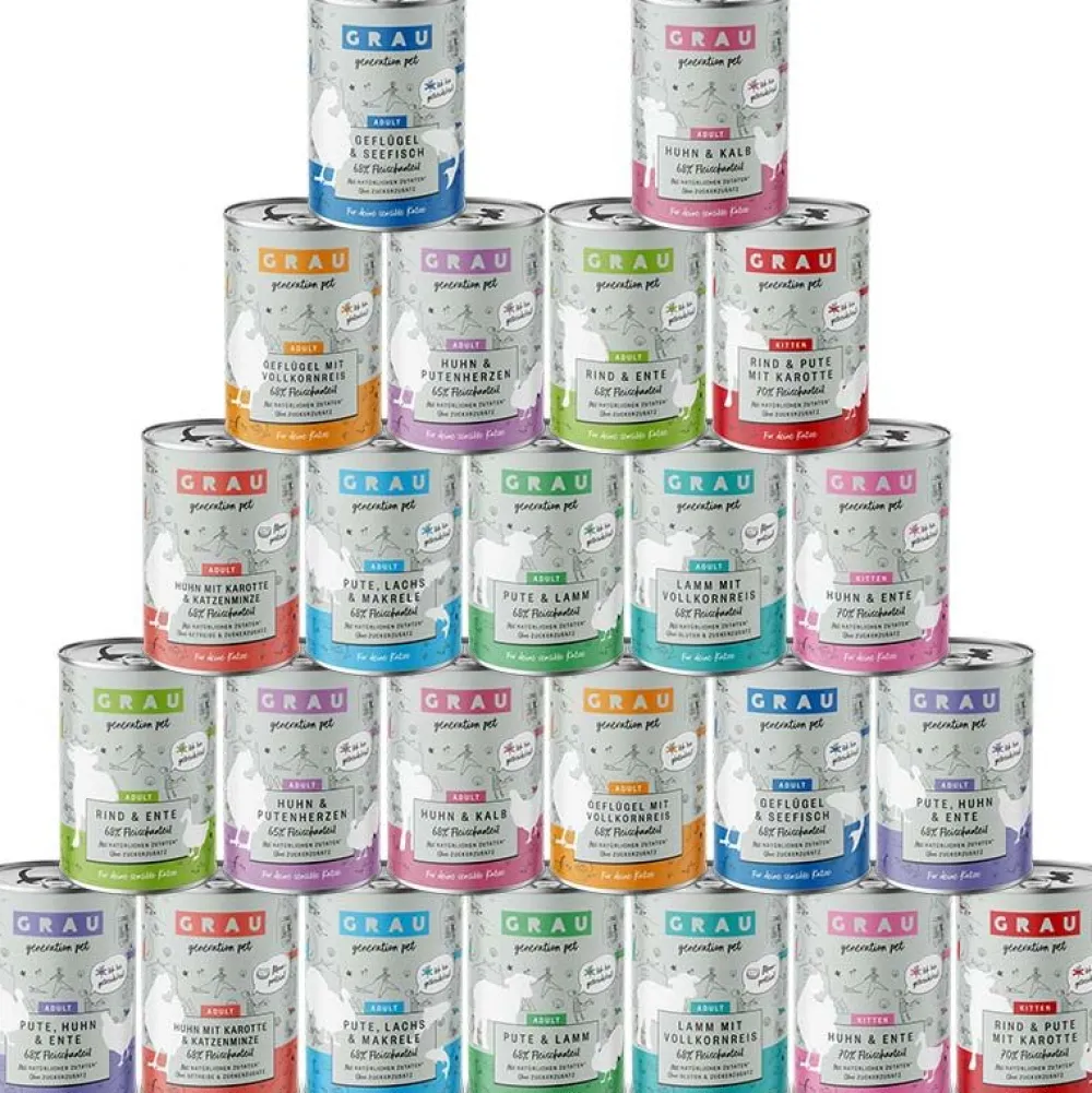 Grau>Futterfreund Grau Vorteilspack Katze Dosen 24 x 400g