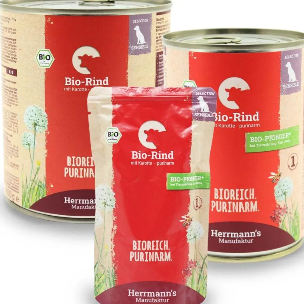 Herrmanns Selection>Futterfreund Herrmanns Selection Sensibel Bio-Rind - purinarm
