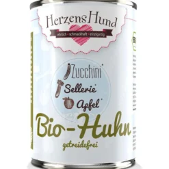 Herzens Hund>Futterfreund HerzensHund Bio-Huhn mit Bio-Zucchini -getreidefrei-