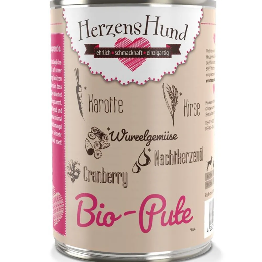 Herzens Hund>Futterfreund HerzensHund Bio-Pute mit Bio-Gemüse