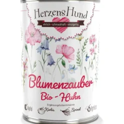 Herzens Hund>Futterfreund HerzensHund Blumenzauber - Bio-Huhn mit Bio-Apfel