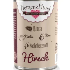 Herzens Hund>Futterfreund HerzensHund Hirsch mit Bio-Gemüse