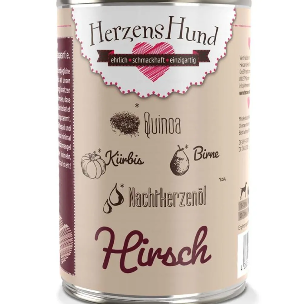 Herzens Hund>Futterfreund HerzensHund Hirsch mit Bio-Gemüse