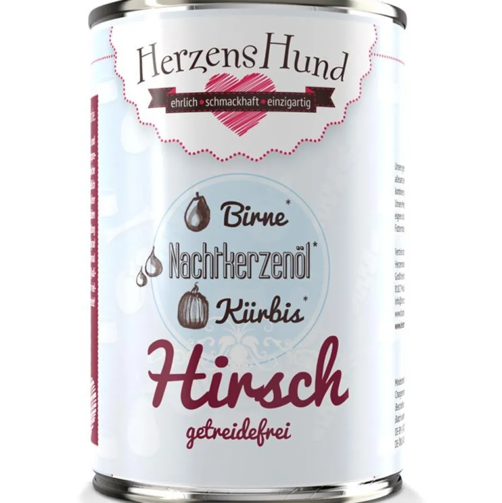 Herzens Hund>Futterfreund HerzensHund Hirsch mit Kürbis -getreidefrei-