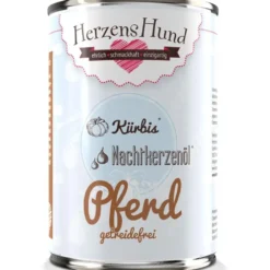 Herzens Hund>Futterfreund HerzensHund Pferd mit Kürbis -getreidefrei-