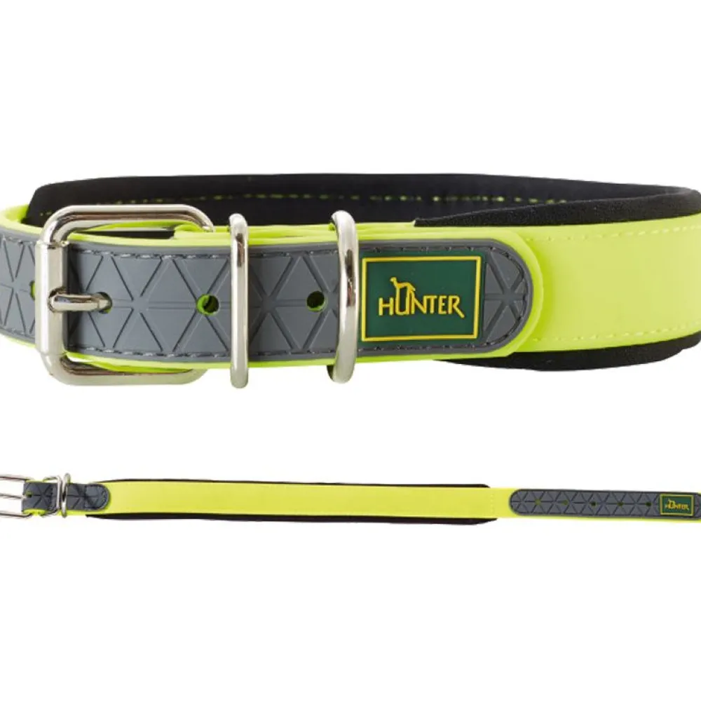 Halsbänder, Leinen & Geschirre>Futterfreund Hunter Halsband Convenience Comfort, neongelb
