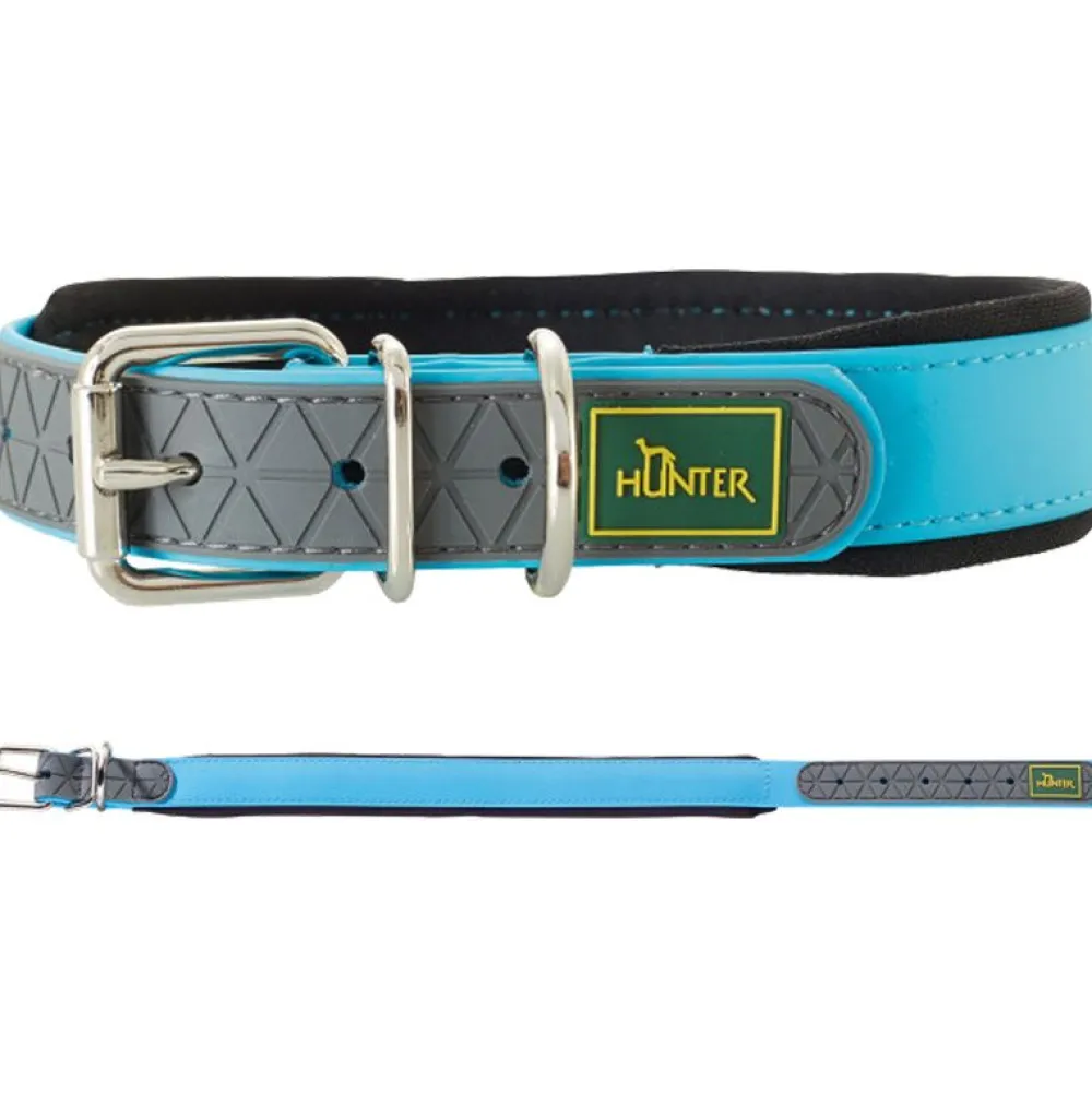 Halsbänder, Leinen & Geschirre>Futterfreund Hunter Halsband Convenience Comfort, türkis