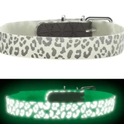 Halsbänder, Leinen & Geschirre>Futterfreund Hunter Halsband Conven. Ref. Glow, Leo