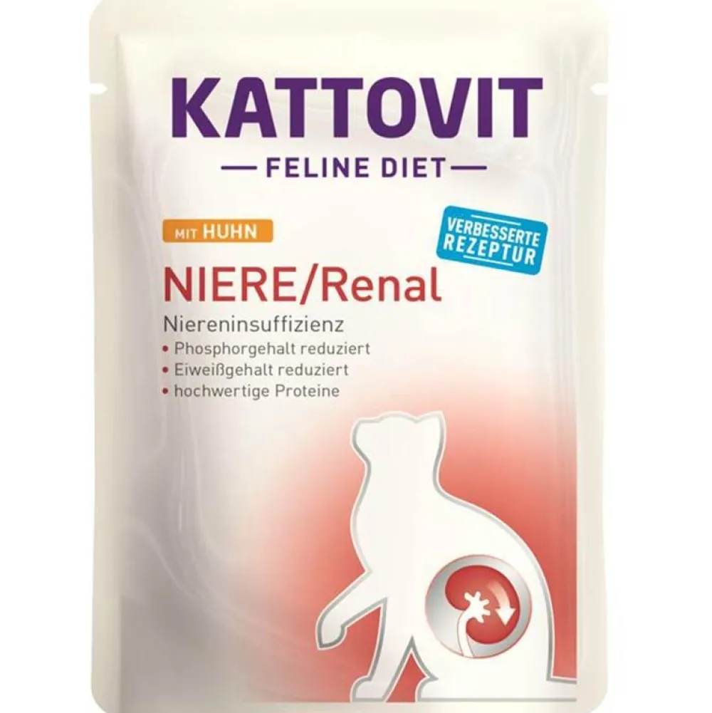 Kattovit>Futterfreund Kattovit Pouch Niere/Renal mit Huhn 85g