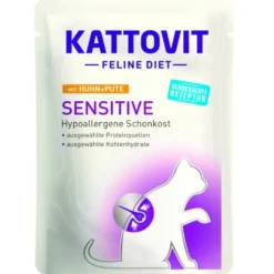 Kattovit>Futterfreund Kattovit Pouch Sensitive mit Huhn und Pute 85g