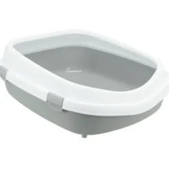 Katzentoiletten>Futterfreund Katzentoilette Primo XXL m. Rand, 56x25x71cm, grau/weiß