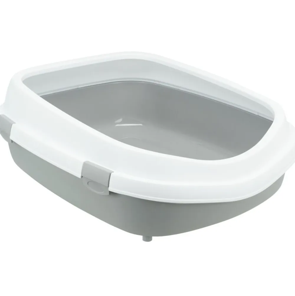 Katzentoiletten>Futterfreund Katzentoilette Primo XXL m. Rand, 56x25x71cm, grau/weiß