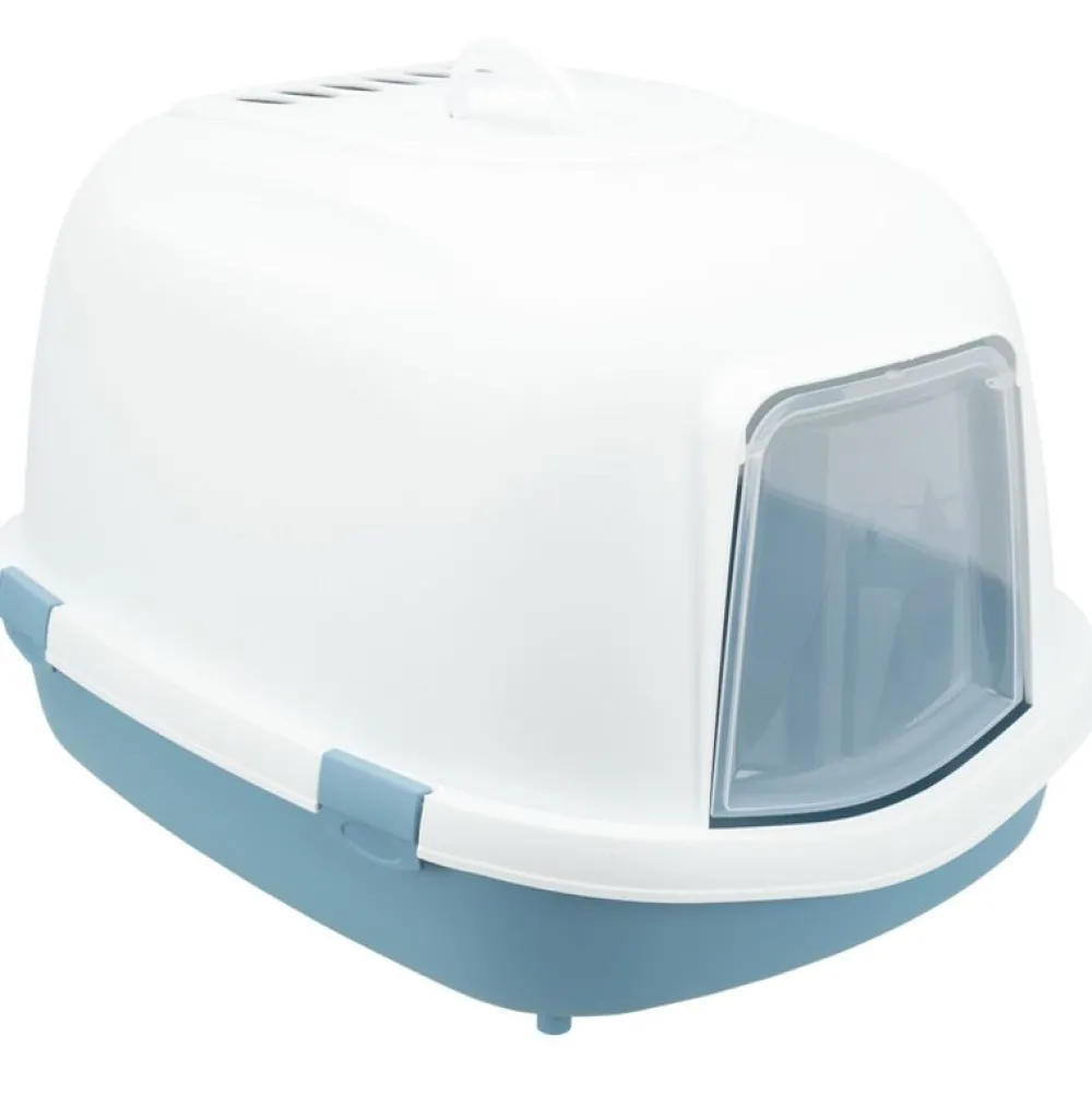 Katzentoiletten>Futterfreund Katzentoilette Primo XXL Top m. Haube, 56x47x71cm, blau/weiß