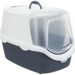 Katzentoiletten>Futterfreund Katzentoilette Vico Open Top, 40x40x56 cm, blaugrau/weiß