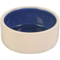 Futternapf>Futterfreund Keramiknapf, creme/blau
