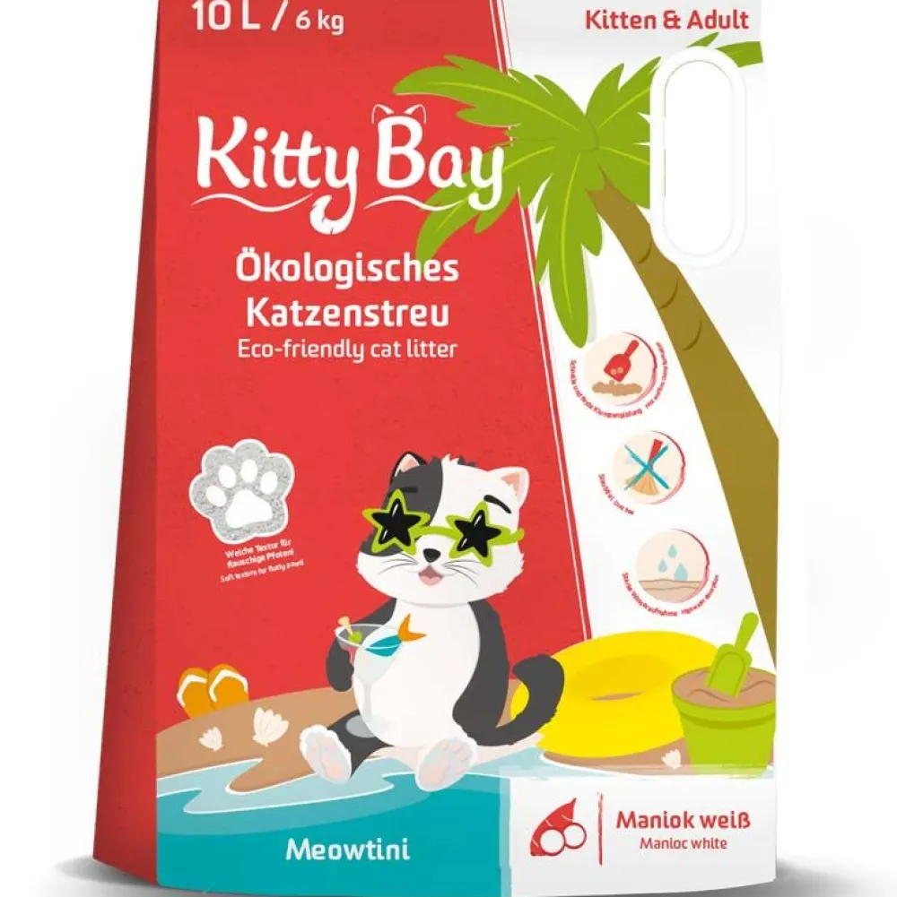 Katzenstreu>Futterfreund Kitty Bay Katzenstreu Meowtini - Maniok weiß 10 Liter