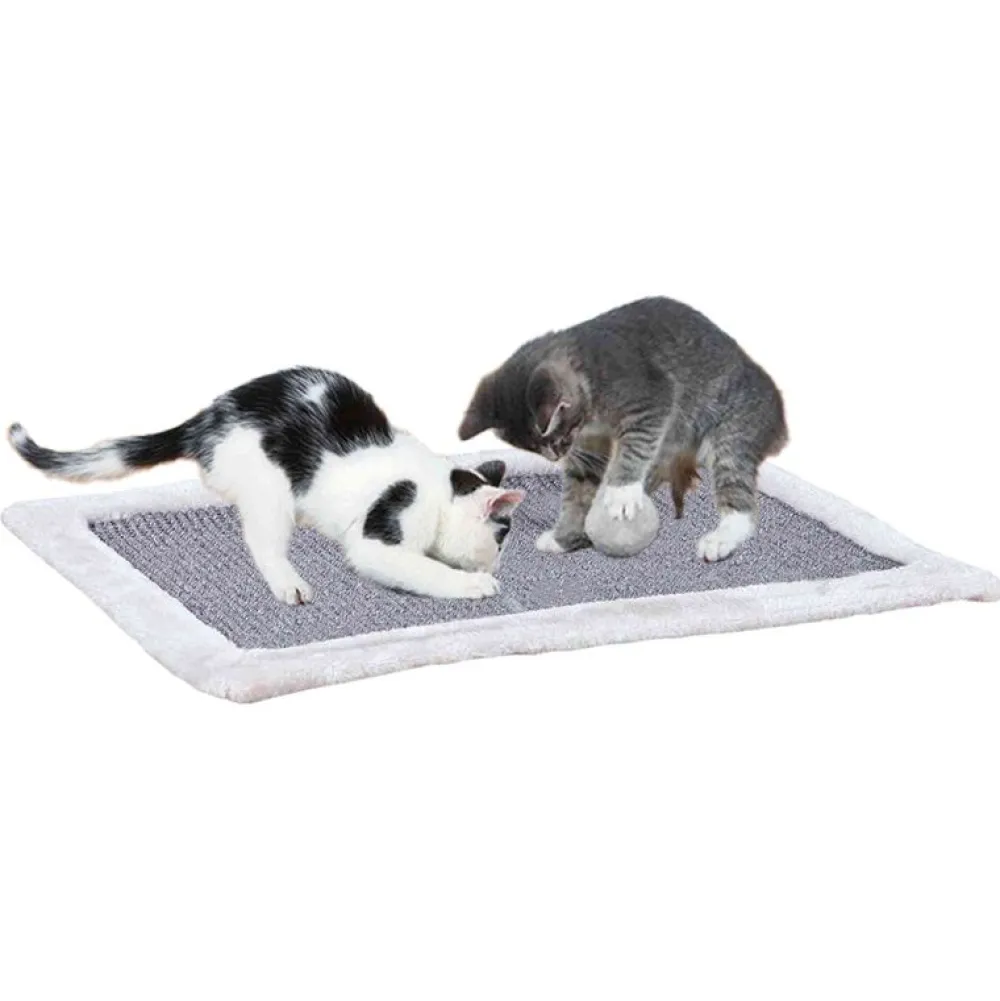 Kratzbretter>Futterfreund Kratzmatte Plüsch 55x35 cm, grau