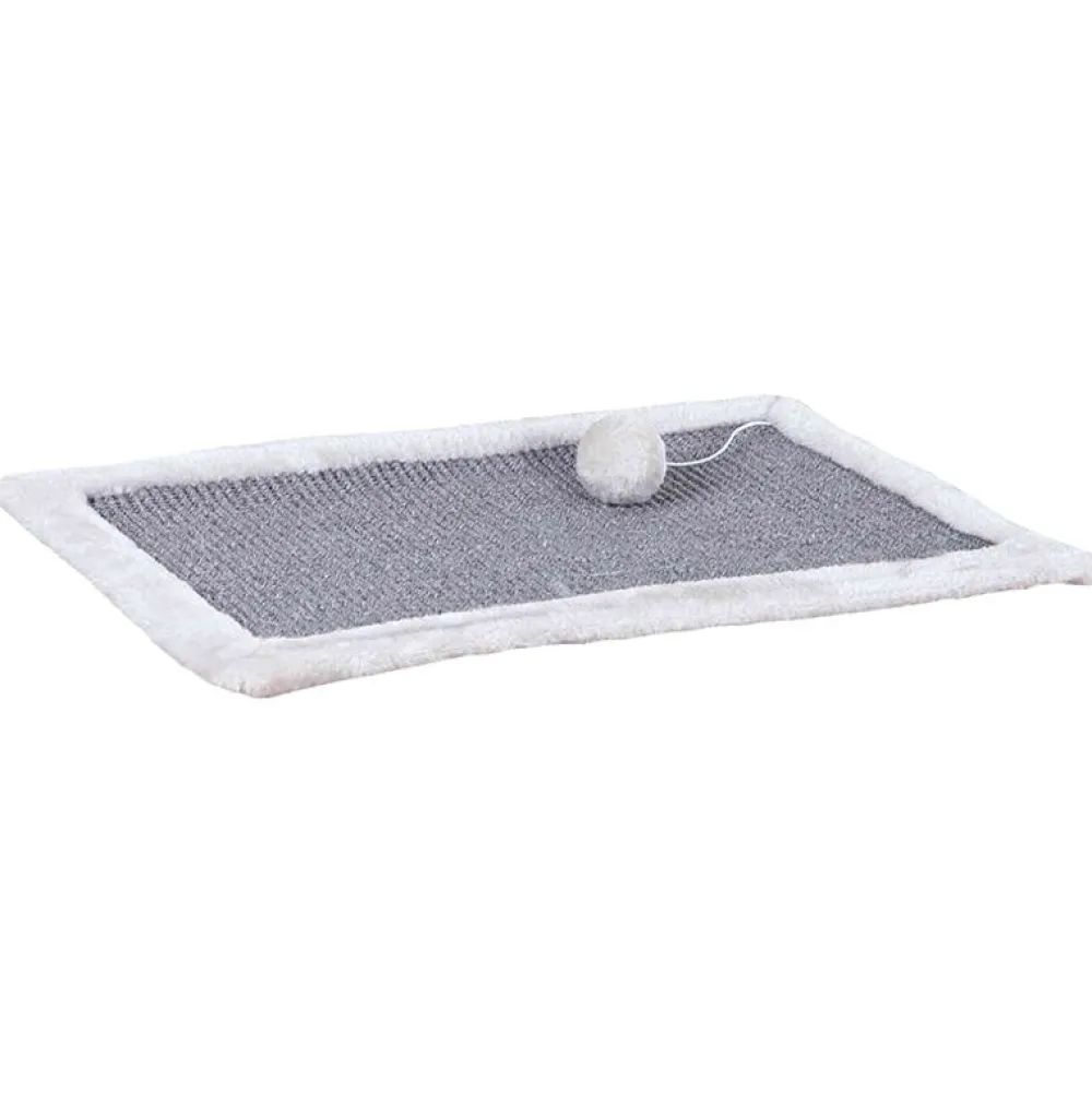 Kratzbretter>Futterfreund Kratzmatte Plüsch 55x35 cm, grau