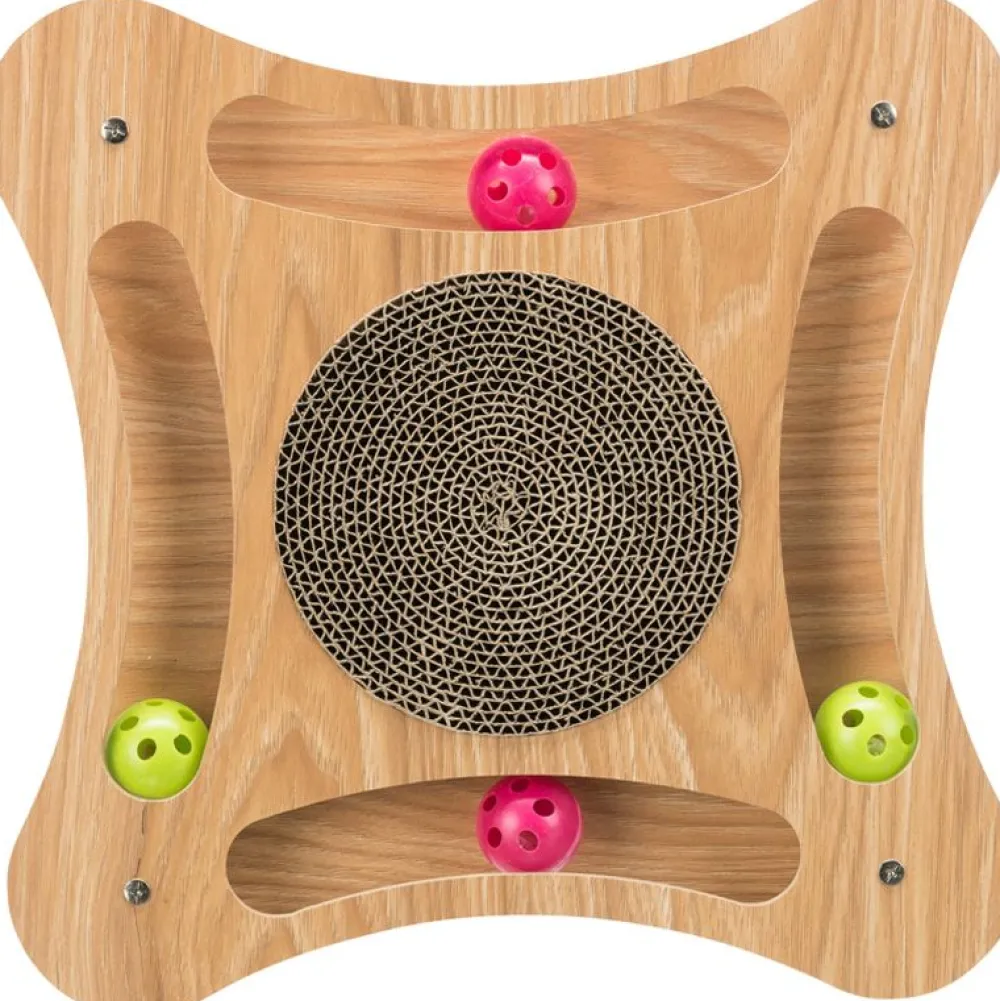 Katzenspielzeug|Kratzbäume Und -Möbel>Futterfreund Kratzpappe mit Holzrahmen, 35x4x35 cm