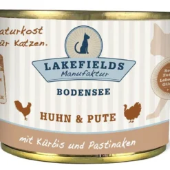 Lakefields>Futterfreund Lakefields Katze Dosenfleisch-Menü Huhn und Pute 200g