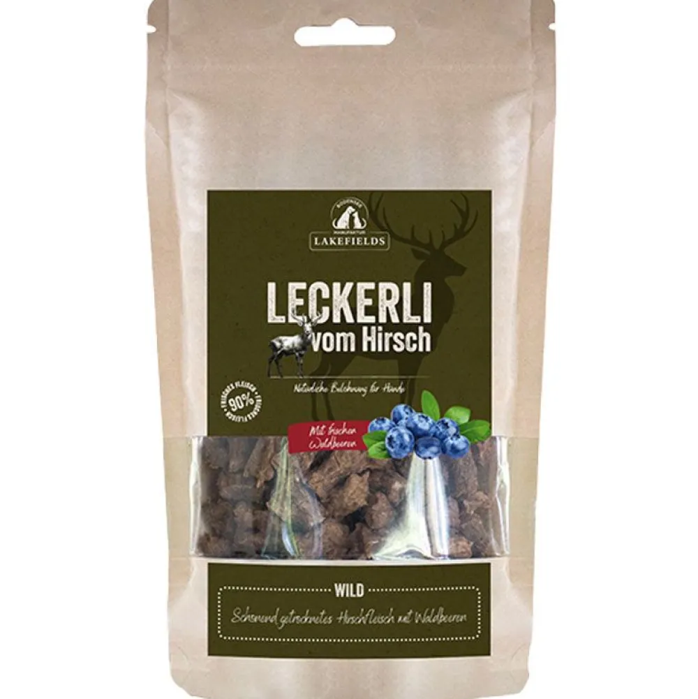 Lakefields|Lakefields>Futterfreund Lakefields Leckerli Trockenfleisch Hirsch 150g
