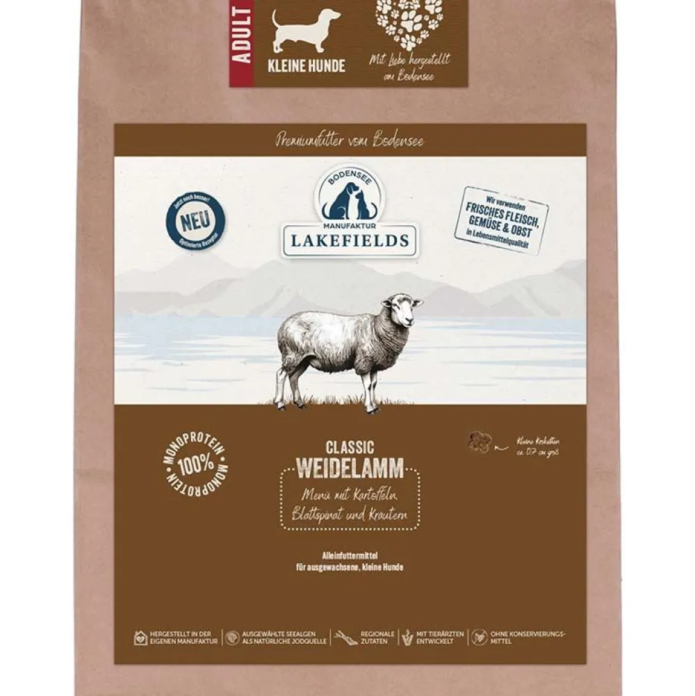 Lakefields>Futterfreund Lakefields Trockenfleisch-Menü kleine Hunde Lamm 1 kg