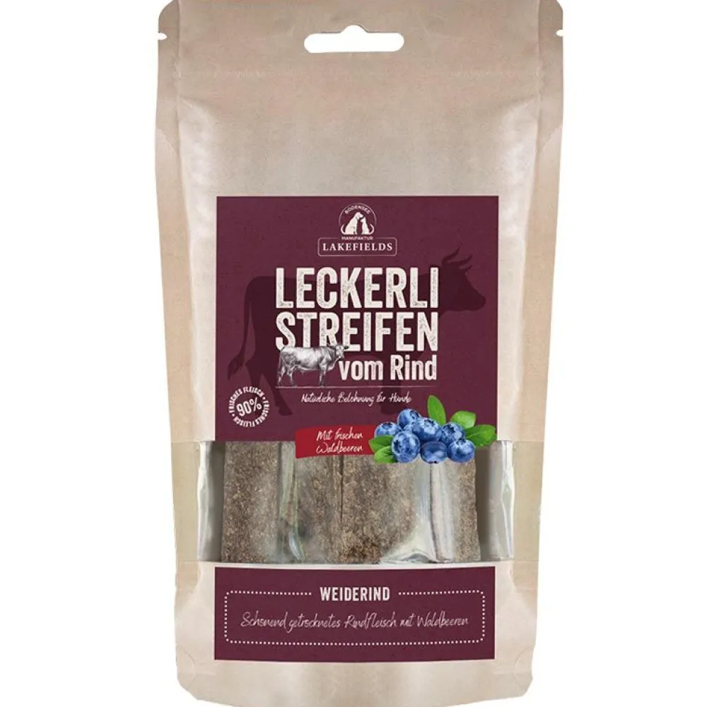 Lakefields|Lakefields>Futterfreund Lakefields Trockenfleischstreifen Weiderind 150g