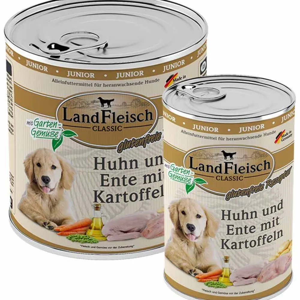 Landfleisch>Futterfreund Landfleisch Junior Huhn, Ente und Kartoffeln