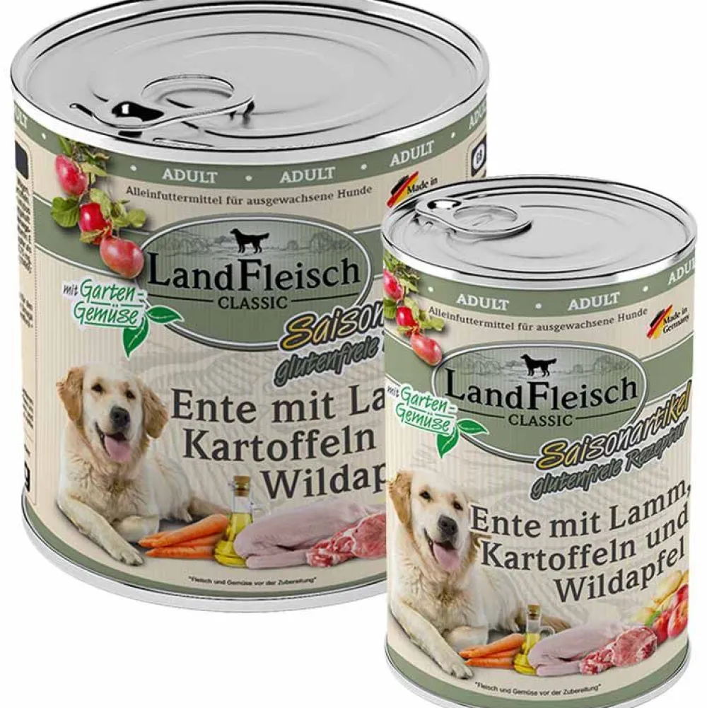 Landfleisch>Futterfreund Landfleisch pur Ente mit Lamm, Kartoffeln u. Wildapfel