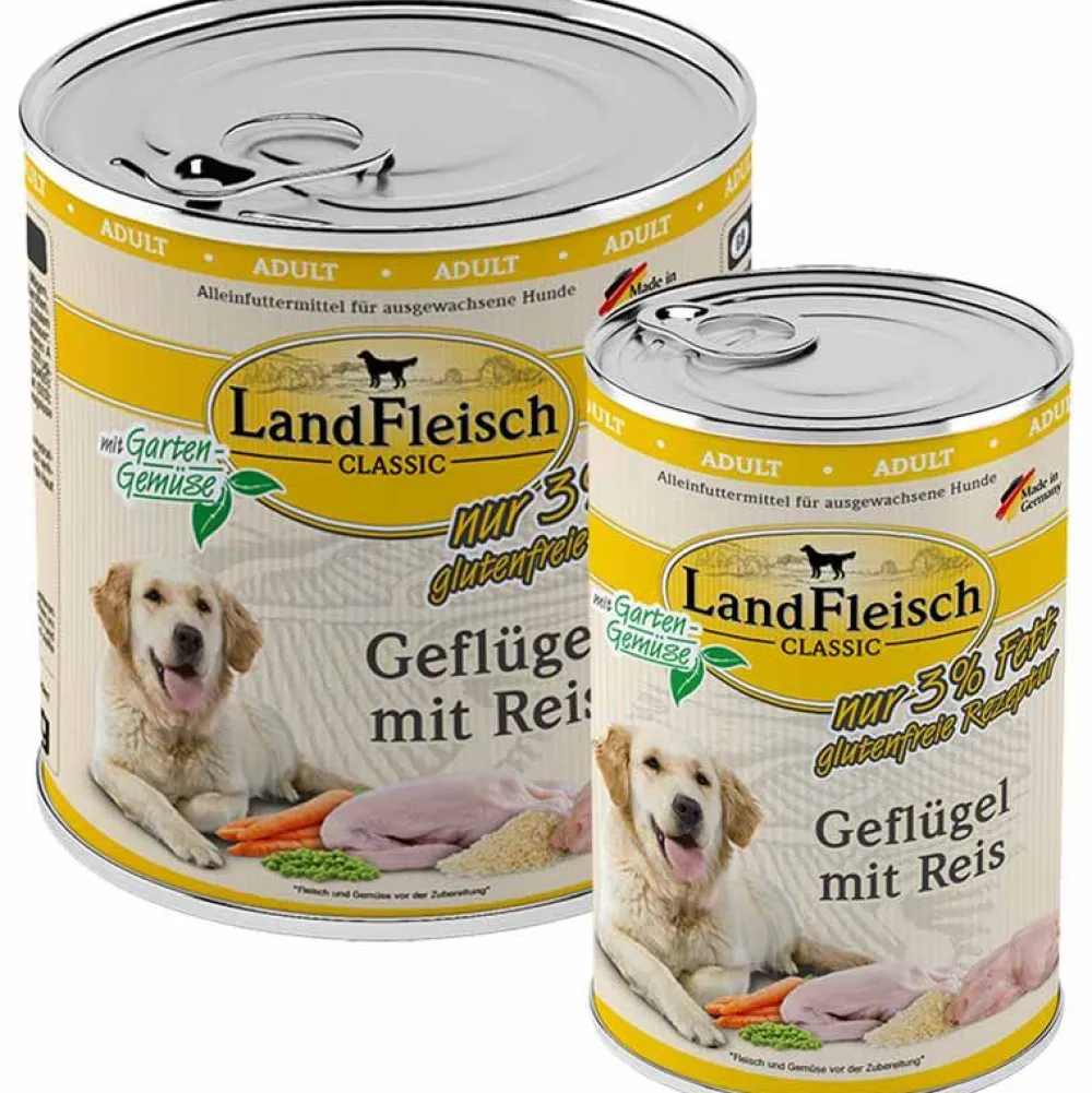 Landfleisch>Futterfreund Landfleisch pur Geflügel mit Reis (Extra mager)