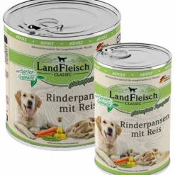 Landfleisch>Futterfreund Landfleisch pur Rinderpansen mit Reis