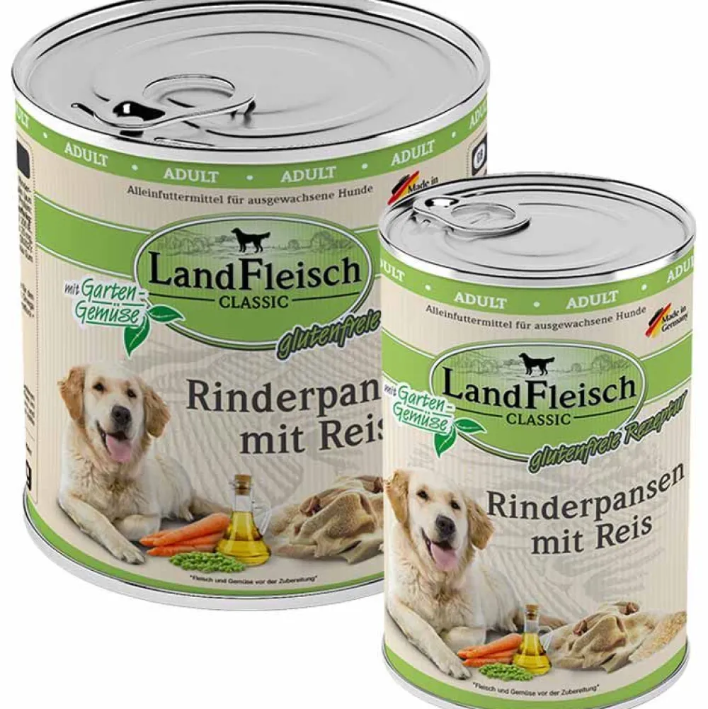 Landfleisch>Futterfreund Landfleisch pur Rinderpansen mit Reis