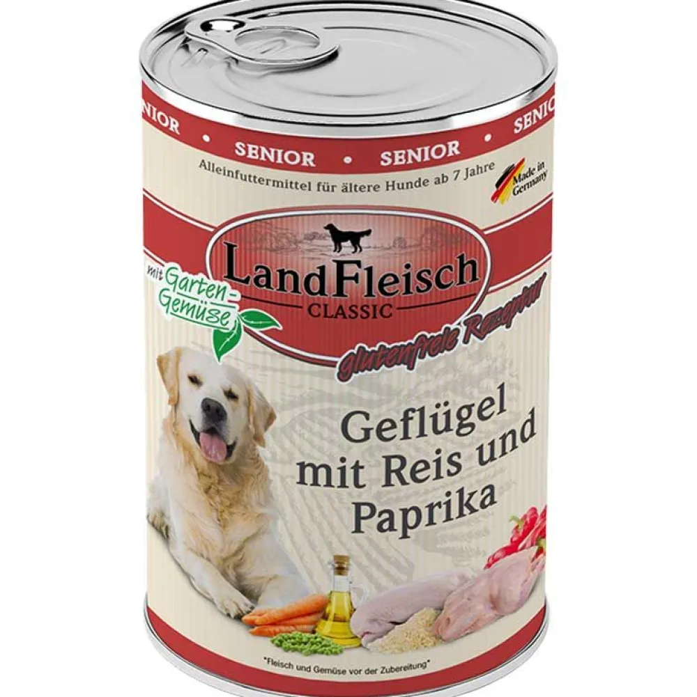 Landfleisch>Futterfreund Landfleisch Senior Geflügel mit Reis und Paprika