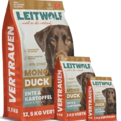 Leitwolf>Futterfreund Leitwolf Mono Duck Adult Ente + Kartoffel
