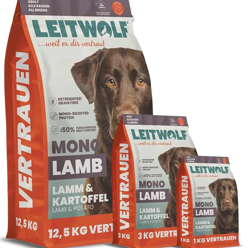 Leitwolf>Futterfreund Leitwolf Mono Lamb Adult Lamm + Kartoffel